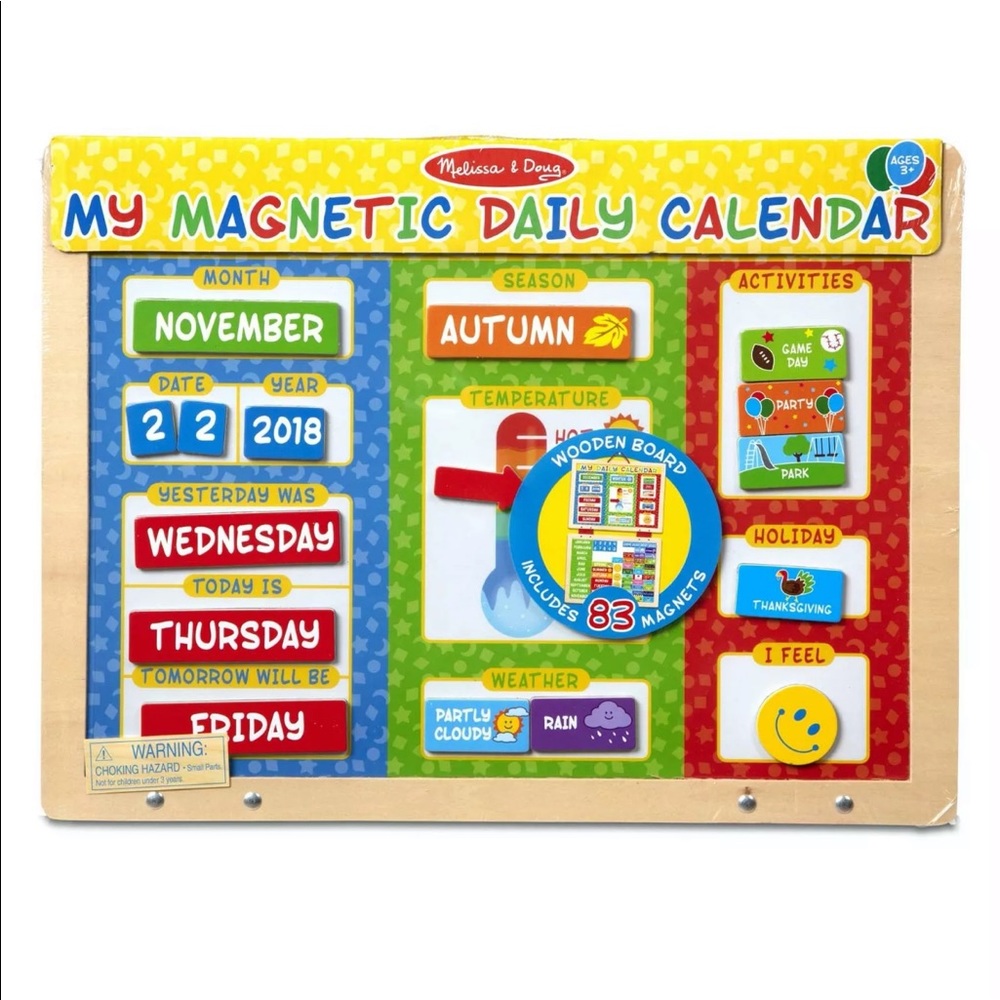 New Melissa & Doug my magnetic Daily Calendar - Picture 3 of 4